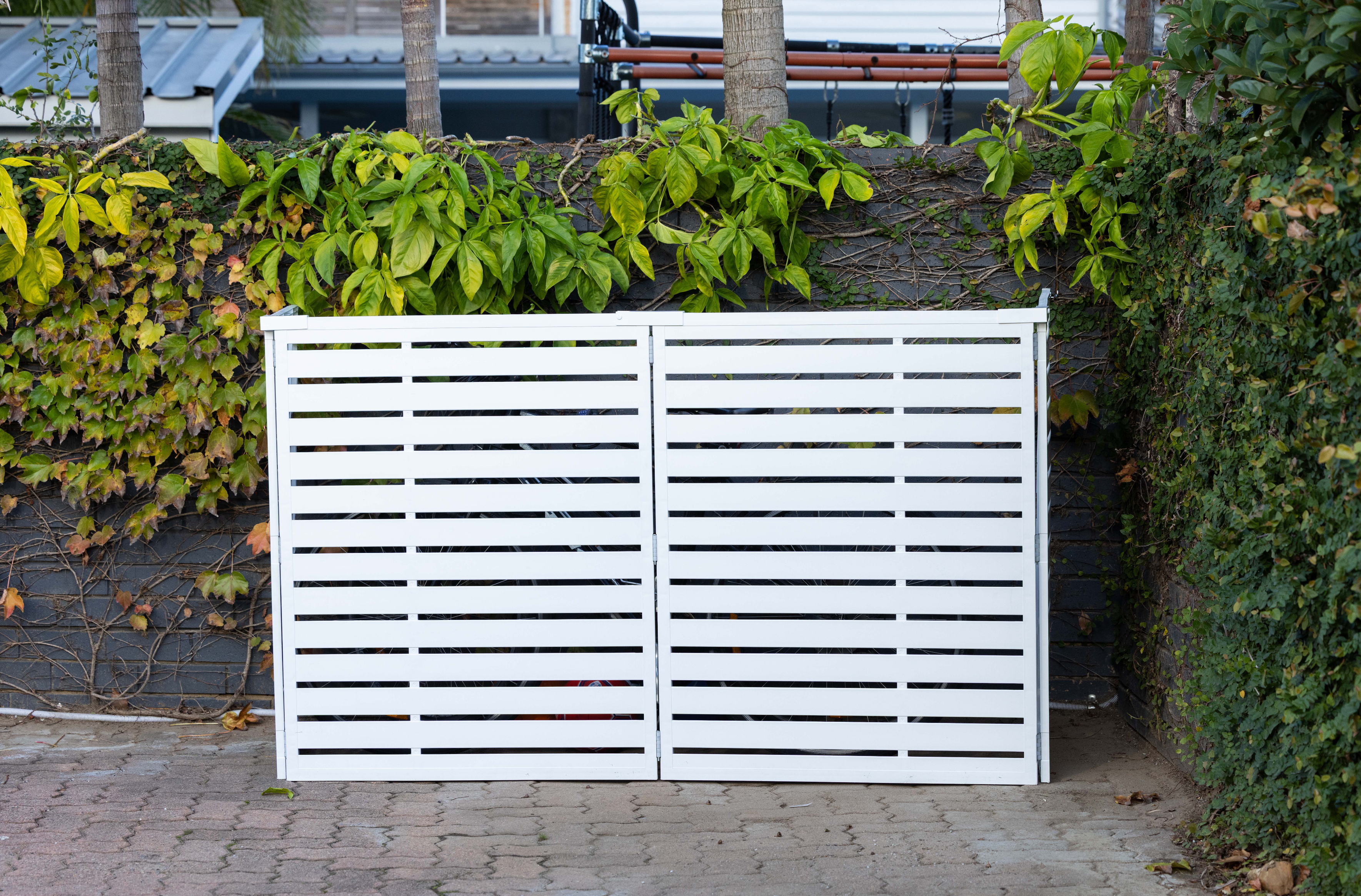Bindi Outdoor Bin Enclosure Coastal White