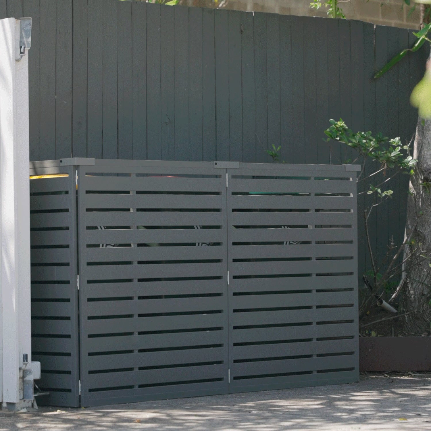 Bindi Outdoor Bin Enclosure Woodland Grey