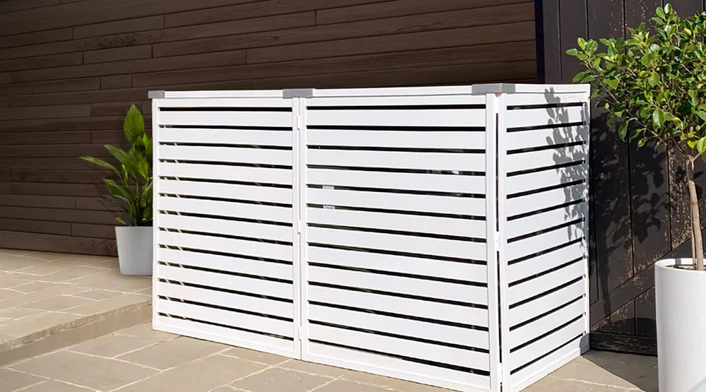 Bindi Outdoor Bin Enclosure Coastal White