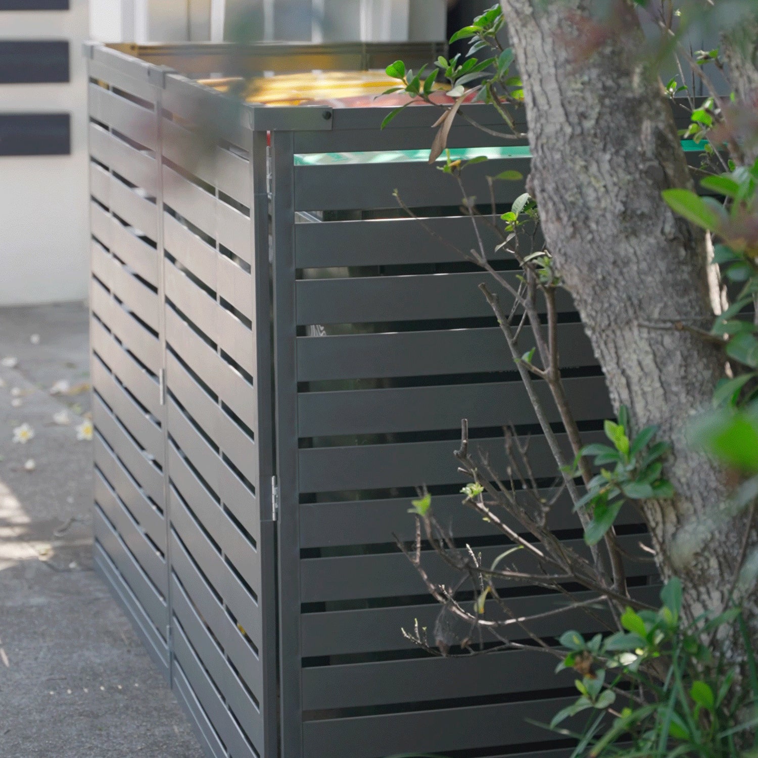 Bindi Outdoor Bin Enclosure Woodland Grey