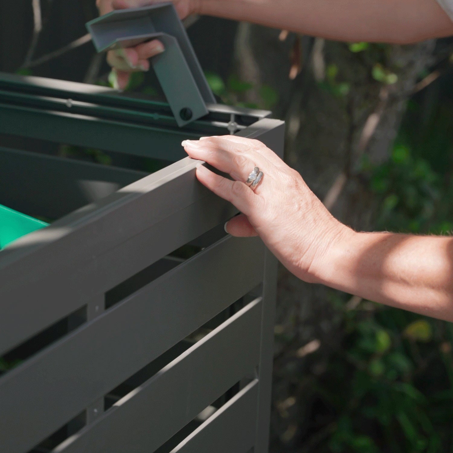 Bindi Outdoor Bin Enclosure Woodland Grey