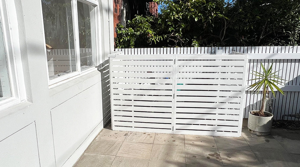 Bindi Outdoor Bin Enclosure Coastal White